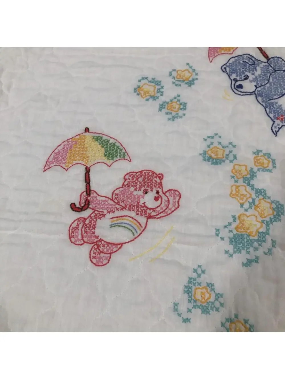 Handmade‎ Care Bear Baby Quilt Blanket 28